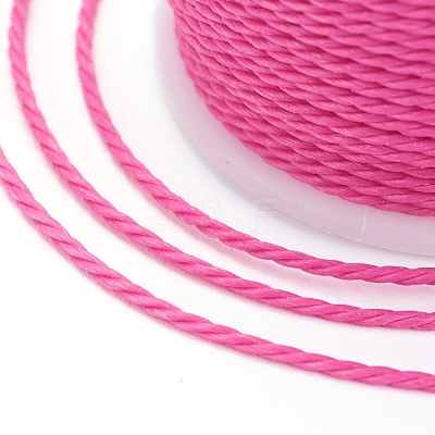 Round Waxed Polyester Cord YC-G006-01-1.0mm-19-1