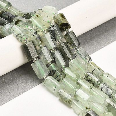 Natural Prehnite Beads Strands G-G068-A40-01-1