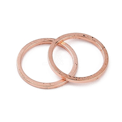 Rack Plating Brass Linking Rings X-KK-P286-01B-RG-1