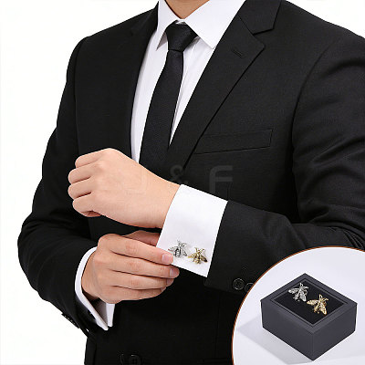 Plastic Overturn Cufflink Storage Boxes CON-WH0095-227-1