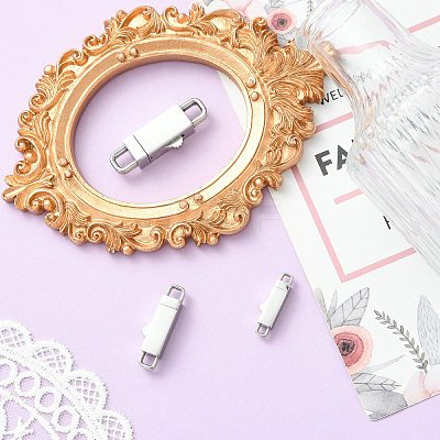 3Pcs 3 Styles Stainless Steel Bayonet Clasps STAS-CJ0003-61-1