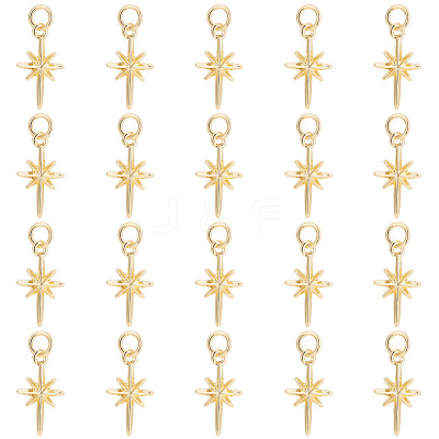 20Pcs Brass Pendants KK-GO0001-01-1