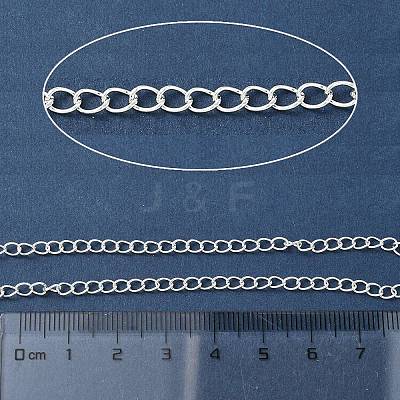 304 Stainless Steel Curb Chains CHS-G043-04S-1