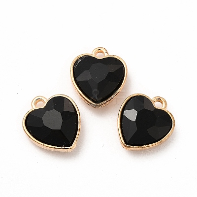 Faceted Glass Rhinestone Pendants GLAA-I051-B11-1