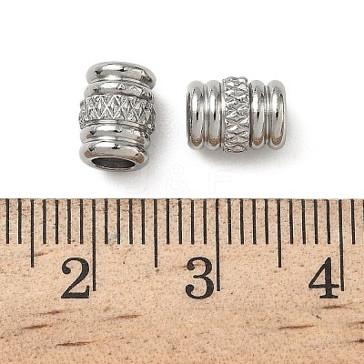 304 Stainless Steel Beads STAS-S169-02P-1-1