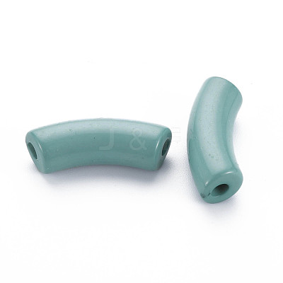 Opaque Acrylic Beads MACR-S372-001B-15-4712-1