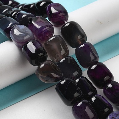 Natural Agate Beads Strands G-H295-F01-05-1