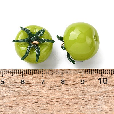 Imitation Vegetable Resin Pendants RESI-K033-03B-02-1