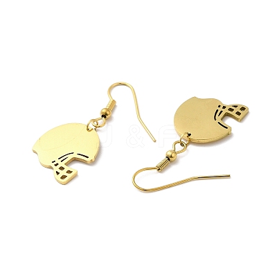 PVD Vacuum Plating 304 Stainless Steel Dangle Earrings EJEW-A023-01G-1