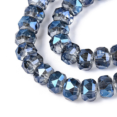 Electroplate Glass Beads Strands EGLA-T021-20E-1