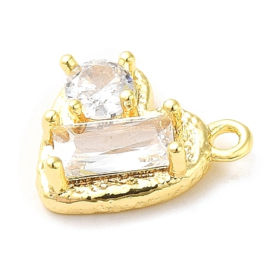 Brass Micro Pave Cubic Zirconia Pendants LS-ZIRC-P113-05G-1
