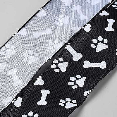 5M Cloth Paw Print Printed Ribbon OCOR-TAC0015-18A-1