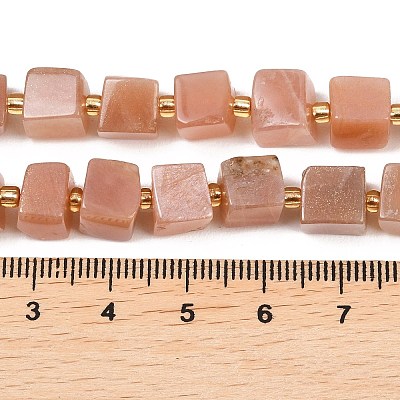 Natural Sunstone Beads Strands G-G053-B28-01-1