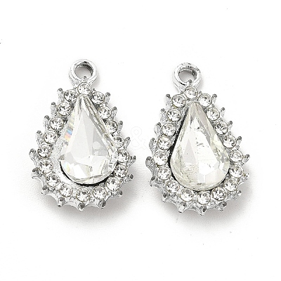 Alloy Glass Pendants ALRI-C007-08P-08-1