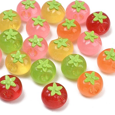 Luminous Resin Imitation Vegetable Cabochons RE-CBA8643-01-1