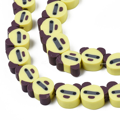 Handmade Polymer Clay Bead Strands CLAY-T020-20-1