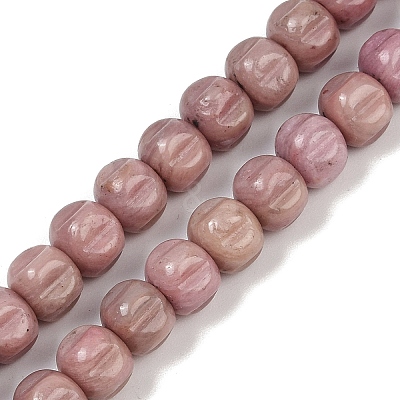 Natural Rhodonite Beads Strands G-Z080-B19-8x6mm-1