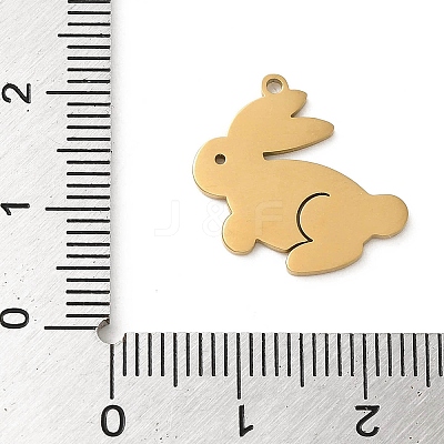 5Pcs 201 Stainless Steel Pendants STAS-B064-08G-1