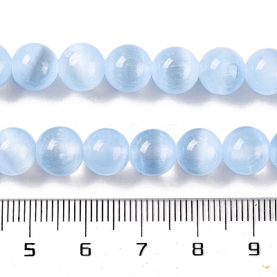 Natural Selenite Beads Strands G-C142-01B-03-1