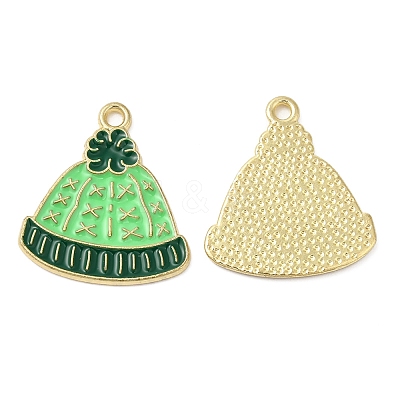 Christmas Alloy Enamel Pendants ENAM-D050-13E-01G-1