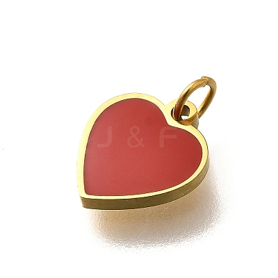 304 Stainless Steel Enamel Charms STAS-R153-05G-02-1