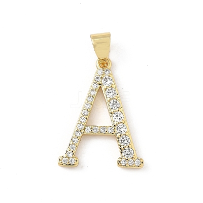 Brass Micro Pave Cubic Zirconia Pendants KK-L239-057G-1