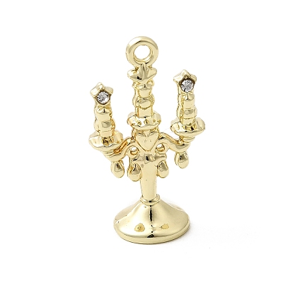 Alloy Rhinestone Pendants FIND-B060-04G-1