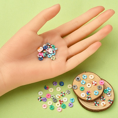 15 Colors Handmade Polymer Clay Beads Strands CLAY-YW0001-45-1