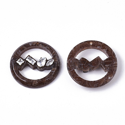 Cellulose Acetate(Resin) Pendants X-KY-S163-101B-01-1