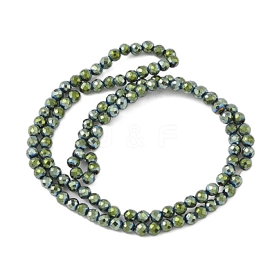 Electroplate Synthetic Magnetic Hematite Beads Strands G-A263-B01-02B-1