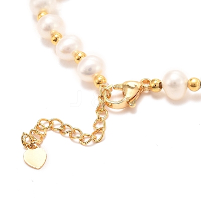 Natural Pearl Link Bracelets BJEW-D447-06G-01-1