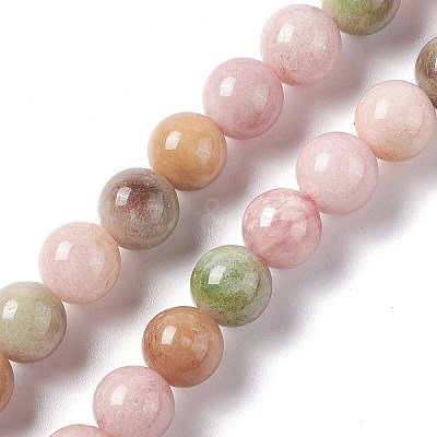 Natural White Jade Beads Strands G-I334-03B-1