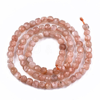 Natural Sunstone Beads Strands G-S362-081-1