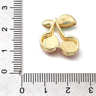 Brass Enamel Slide Charms KK-Z125-15C-G-1