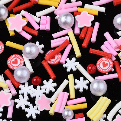 Handmade Polymer Clay Cabochons CLAY-N006-83-1