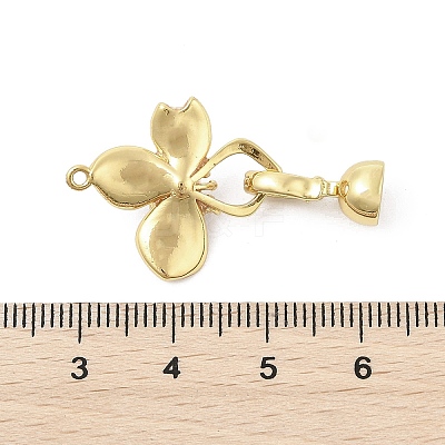 Brass Enamel Fold Over Clasps LS-KK-U059-05G-1
