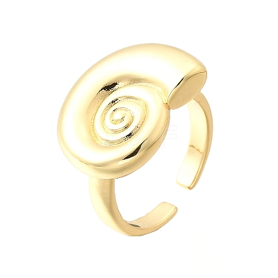 Brass Cuff Rings for Women RJEW-F184-08G-G-1