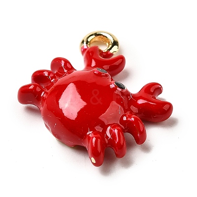 Zinc Alloy Enamel Pendants FIND-I044-17B-1-1