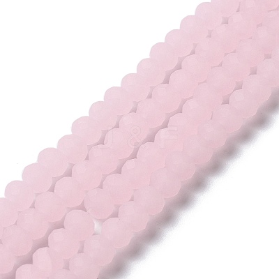 Imitation Jade Solid Color Glass Beads Strands EGLA-A034-J10mm-MD-M-1