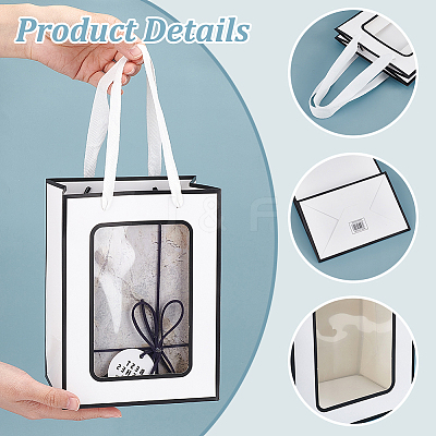 Rectangle Paper Gift Bags ABAG-WH0048-09D-1