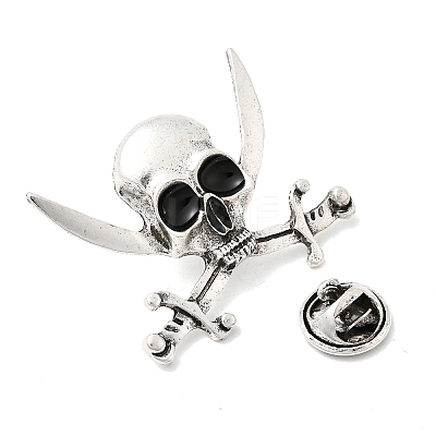 Halloween Alloy Lapel Pin Backs for Backpack Clothes JEWB-C051-01B-AS-1