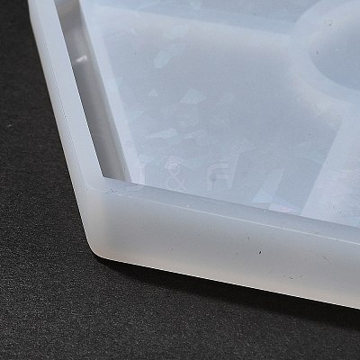 Silicone Laser Effect Cup Mat Molds X-DIY-C061-03A-1