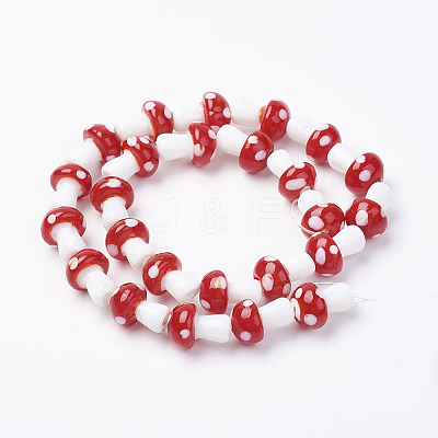 Handmade Lampwork Beads Strands LAMP-E015-03J-1