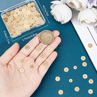 450Pcs 2 Style Brass Spacer Beads KK-CN0002-49-1