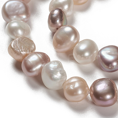 Natural Cultured Freshwater Pearl Beads Strands PEAR-T003-09-1