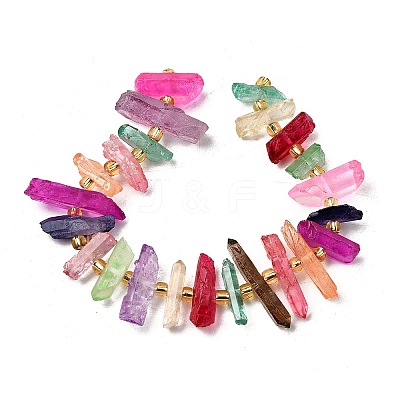 Natural Quartz Crystal Beads Strands G-F800-C15-1