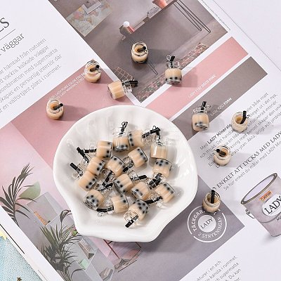 Glass Bottle Pendants LS-CRES-S359-01B-1