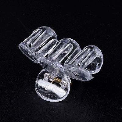 Transparent Plastic Claw Hair Clips PHAR-F016-08-1