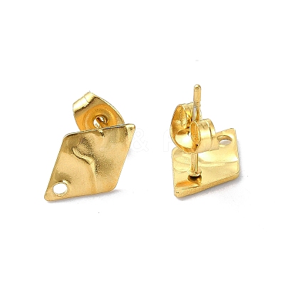 304 Stainless Steel Stud Earring Findings X-STAS-L024-003G-05-1