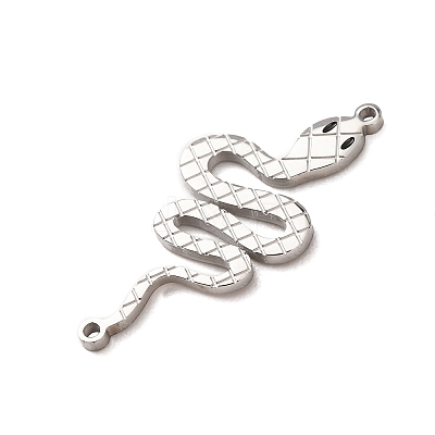304 Stainless Steel Enamel Snake Links Connector Charms STAS-F367-06P-1